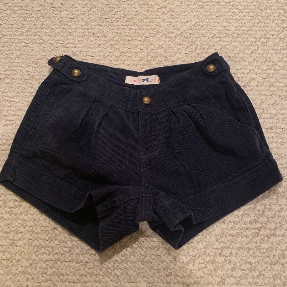 tommy corduroy navy shorts